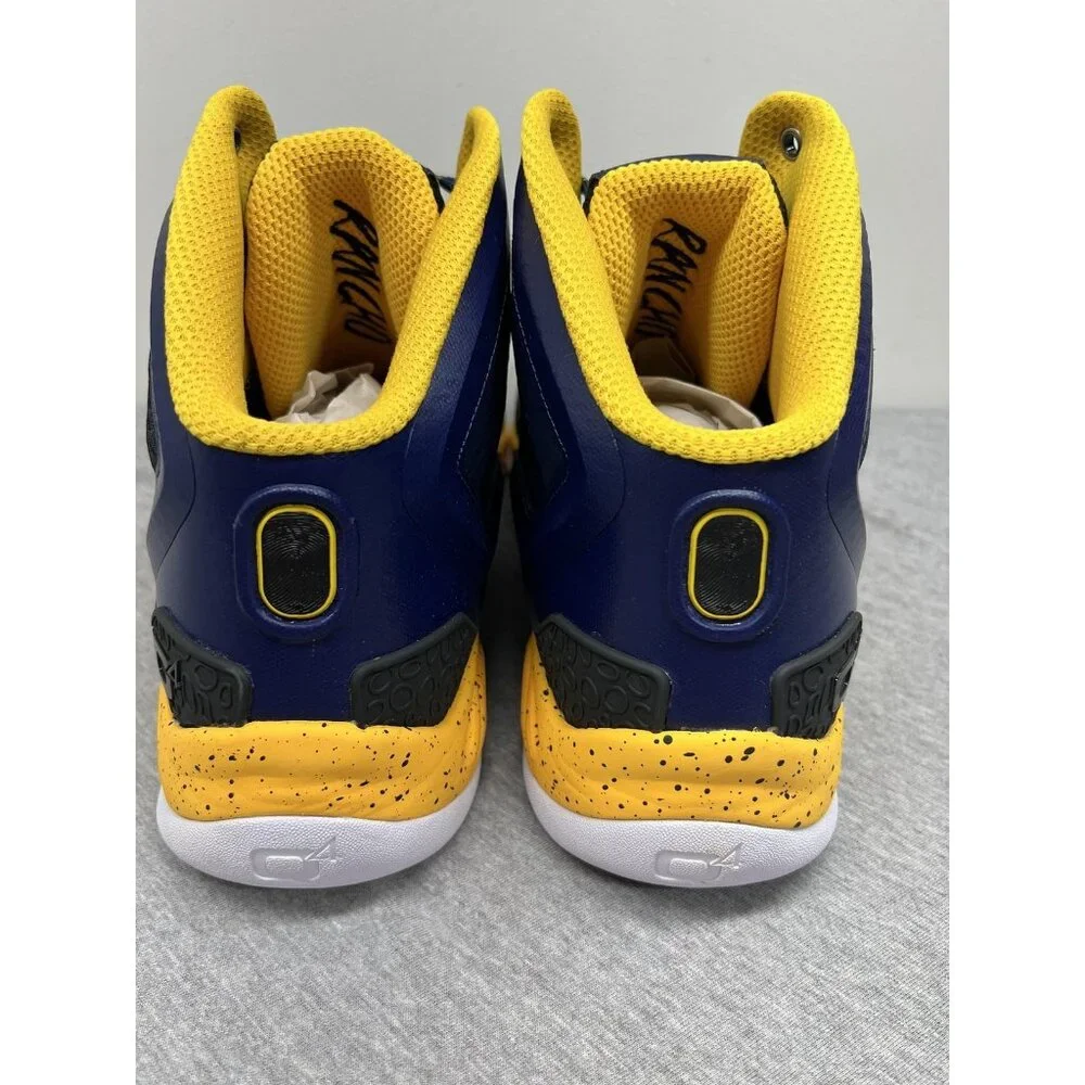 Q4 Sports DC2-I Basketball Shoes Mens Size 15 Navy Black‎ Gold High Top